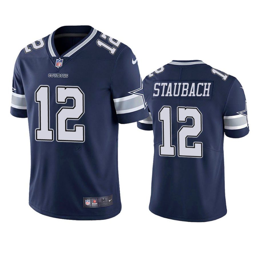 roger staubach cowboys navy vapor jersey 0a