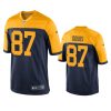 romeo doubs packers throwback game navy jersey