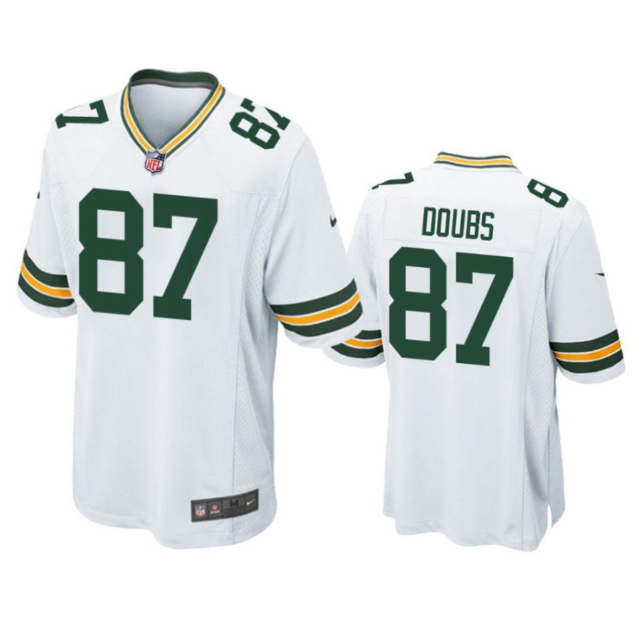 romeo doubs packers white game jersey