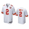 ronald jones ii chiefs game white jersey