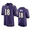 roquan smith ravens purple game jersey