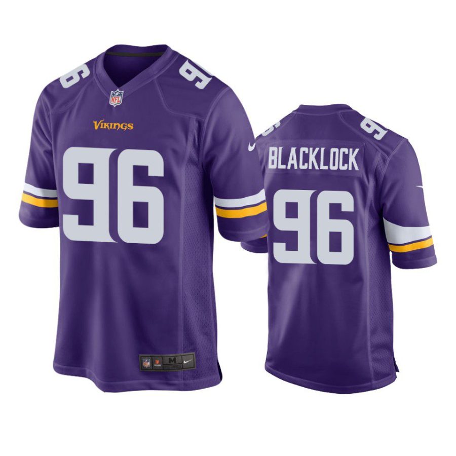 ross blacklock vikings game purple jersey