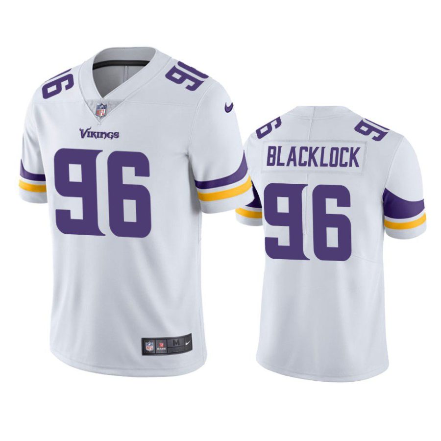 ross blacklock vikings jersey white vapor limited