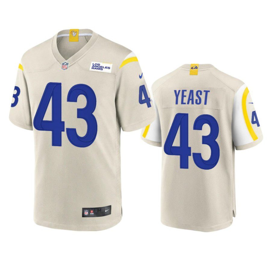 russ yeast rams game bone jersey