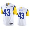 russ yeast rams white vapor jersey