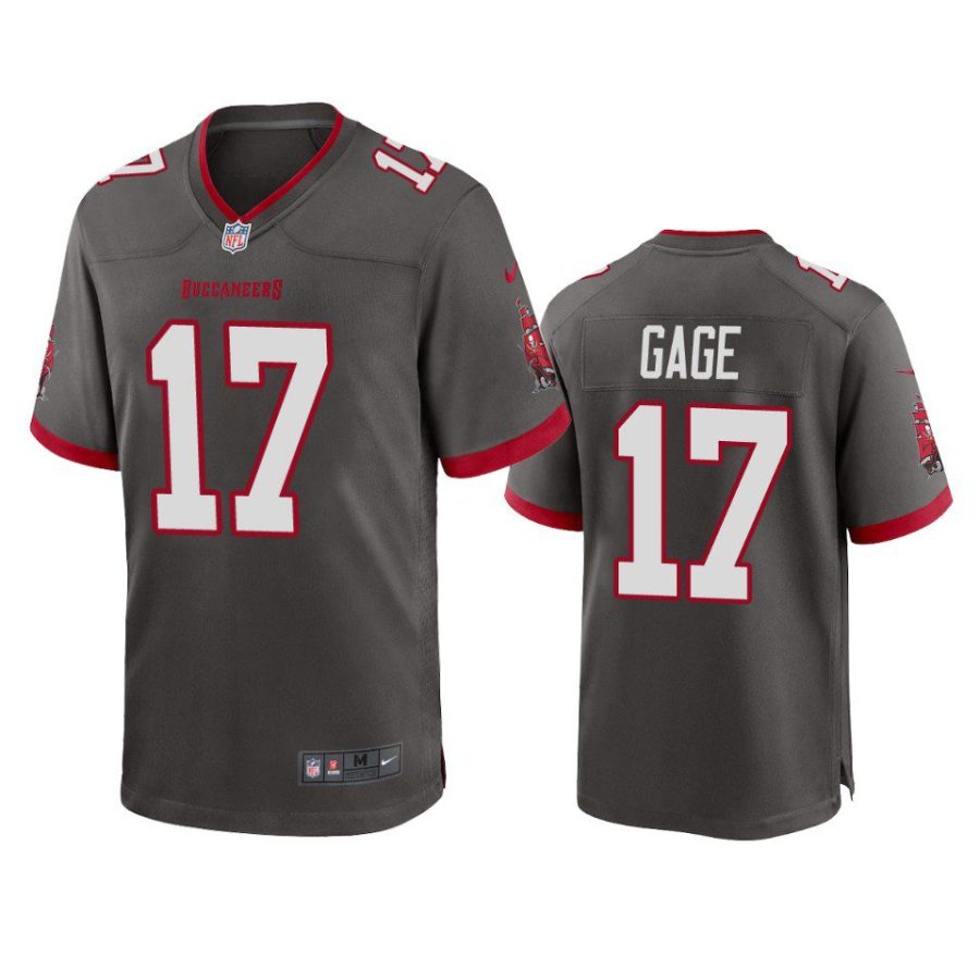 russell gage buccaneers pewter alternate game jersey