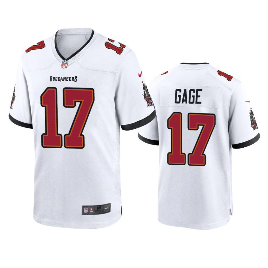 russell gage buccaneers white game jersey