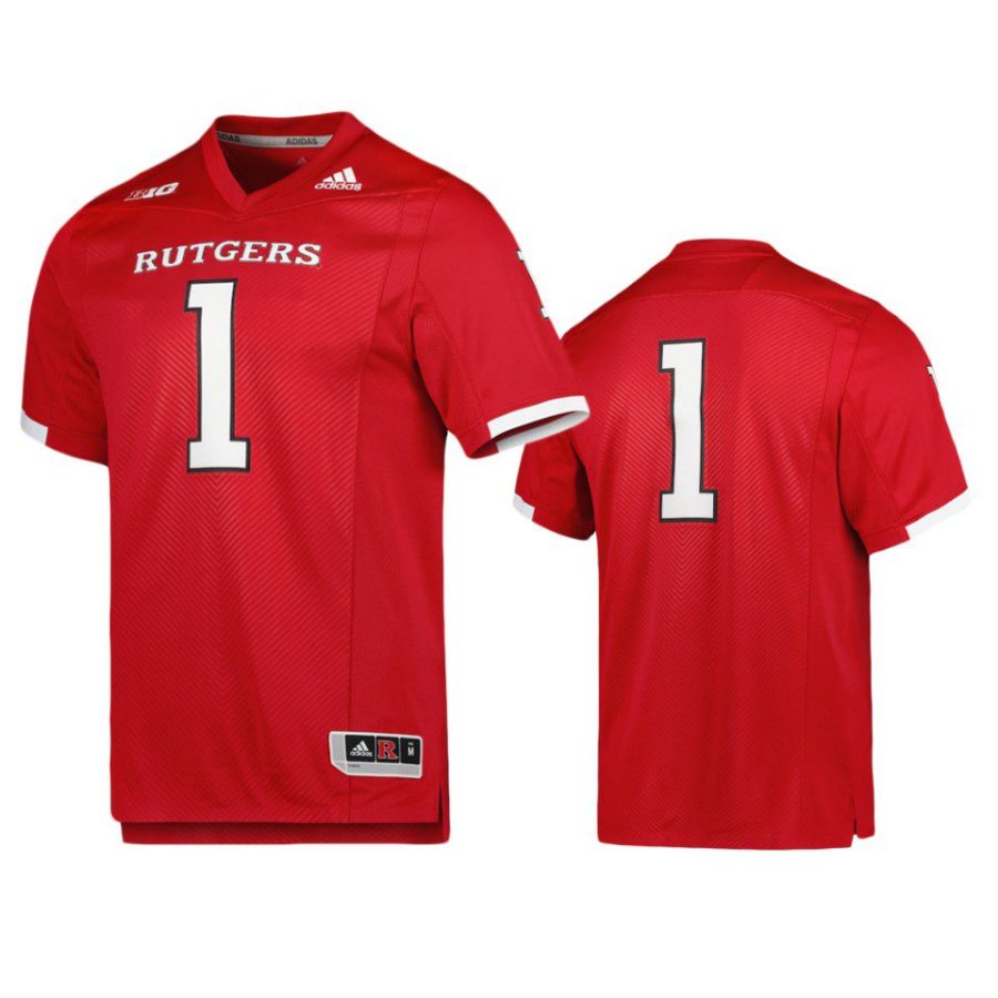 rutgers scarlet knights 1 scarlet premier jersey