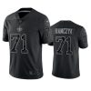 ryan ramczyk saints black reflective limited jersey