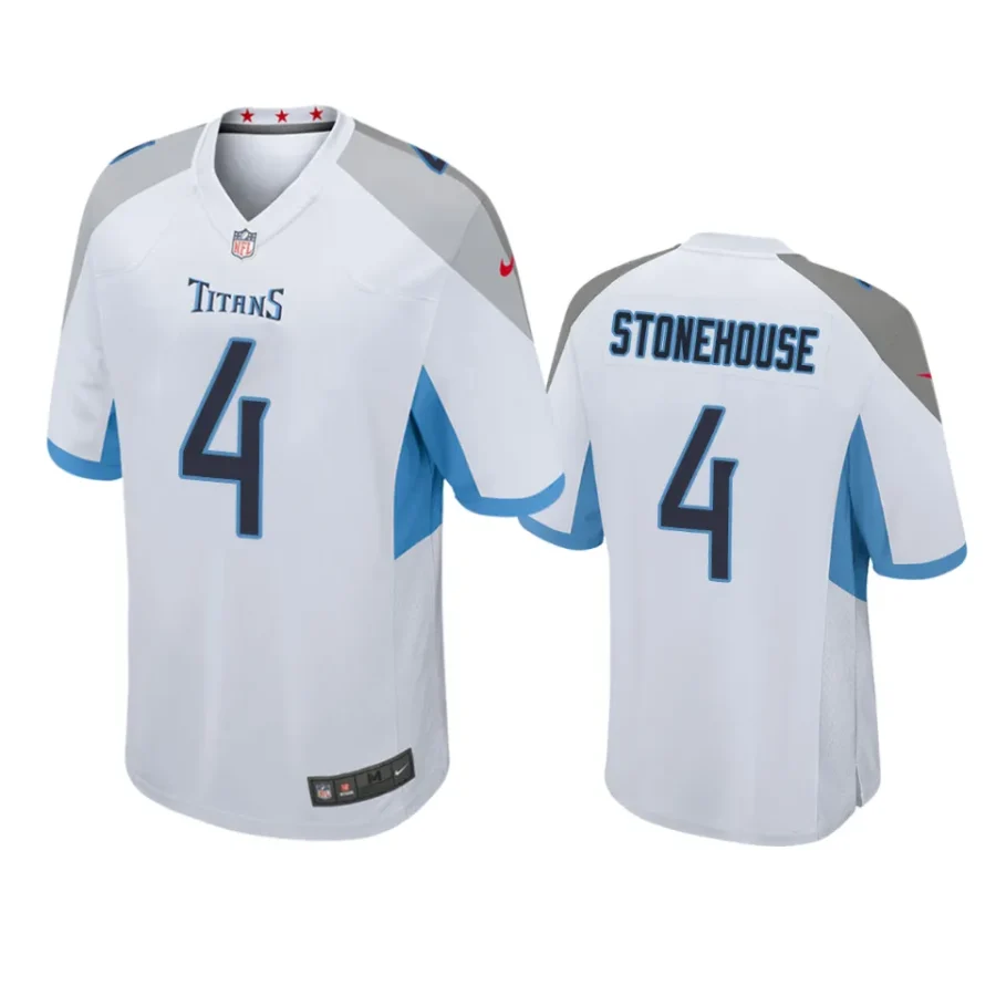 ryan stonehouse titans white game jersey