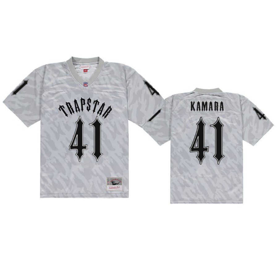 saints alvin kamara gray trapstar jersey