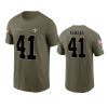 saints alvin kamara olive 2022 salute to service t shirt