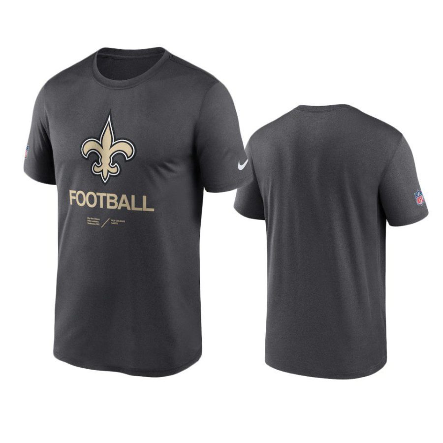 saints anthracite infographic performance t shirt