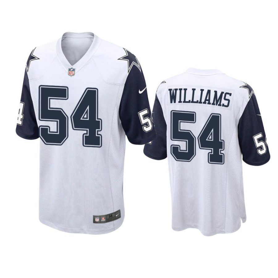 sam williams cowboys alternate game white jersey