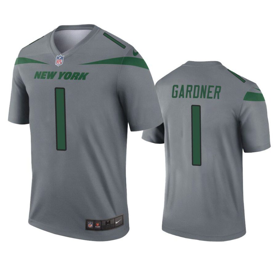 sauce gardner jets inverted legend gray jersey