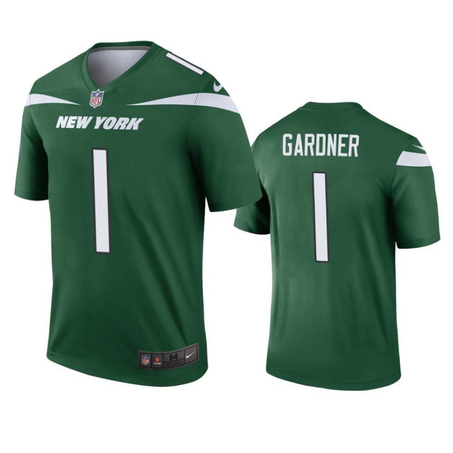 sauce gardner jets legend green jersey