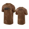 seahawks brown 2023 salute to service sideline t shirt