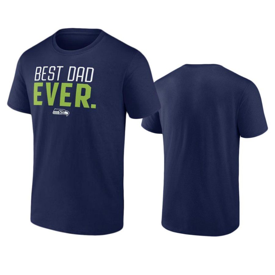 seahawks college navy best dad ever t shirt