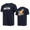 seahawks college navy team logo 1998 pro bowl t shirt