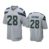 seahawks justin coleman game gray jersey