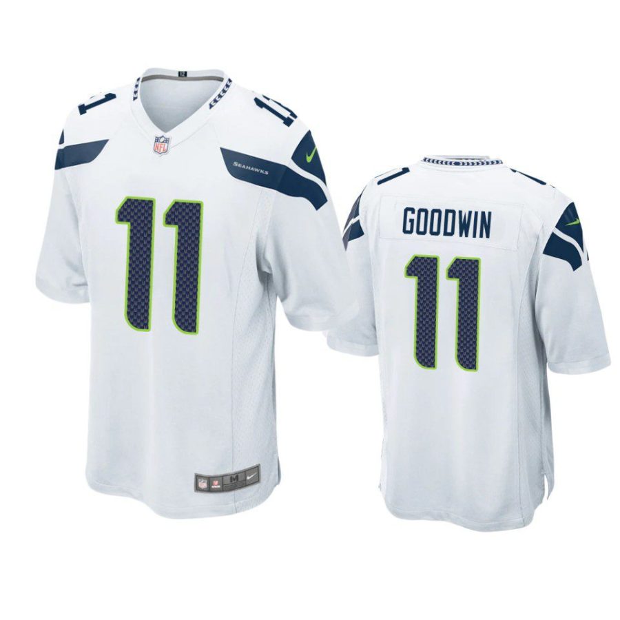 seahawks marquise goodwin game white jersey