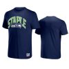 seahawks navy staple logo lockup t shirt