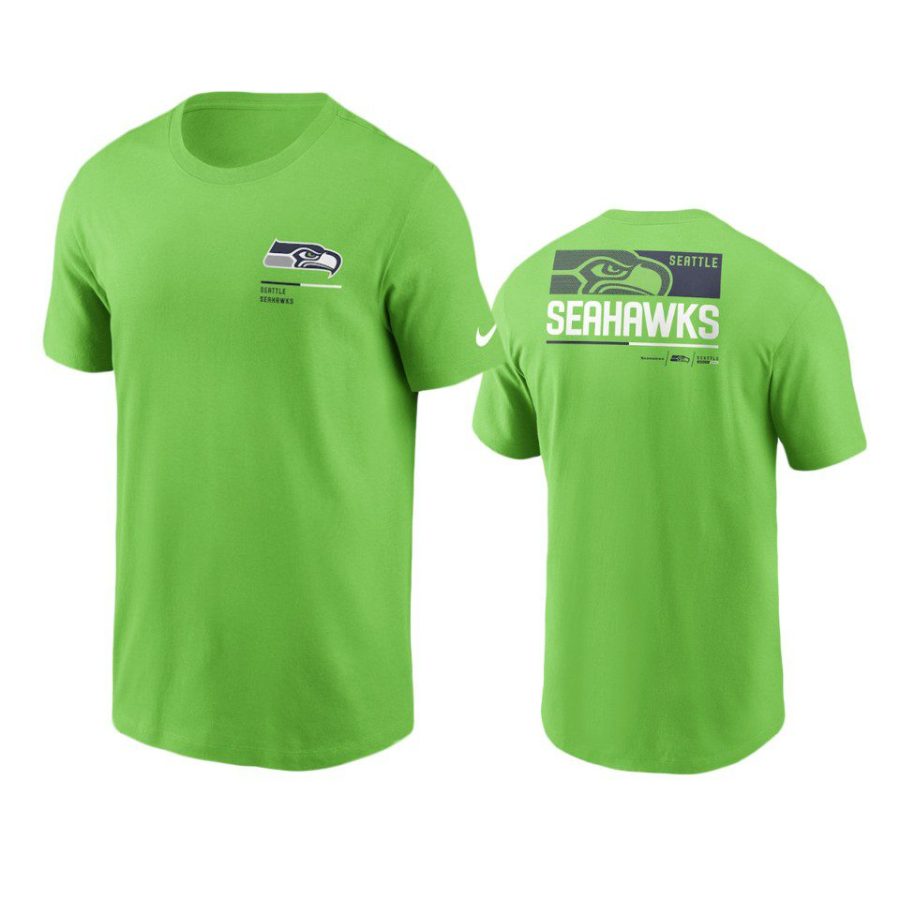 seahawks neon green team incline t shirt