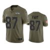 seahawks noah fant olive limited 2022 salute to service jersey