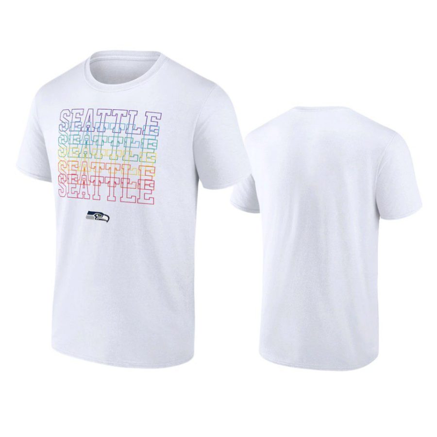 seahawks white city pride logo t shirt