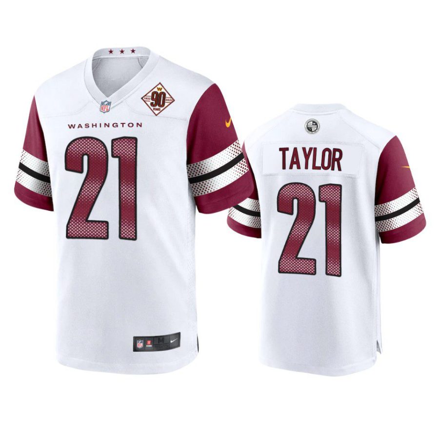 sean taylor commanders white 90th anniversary game jersey