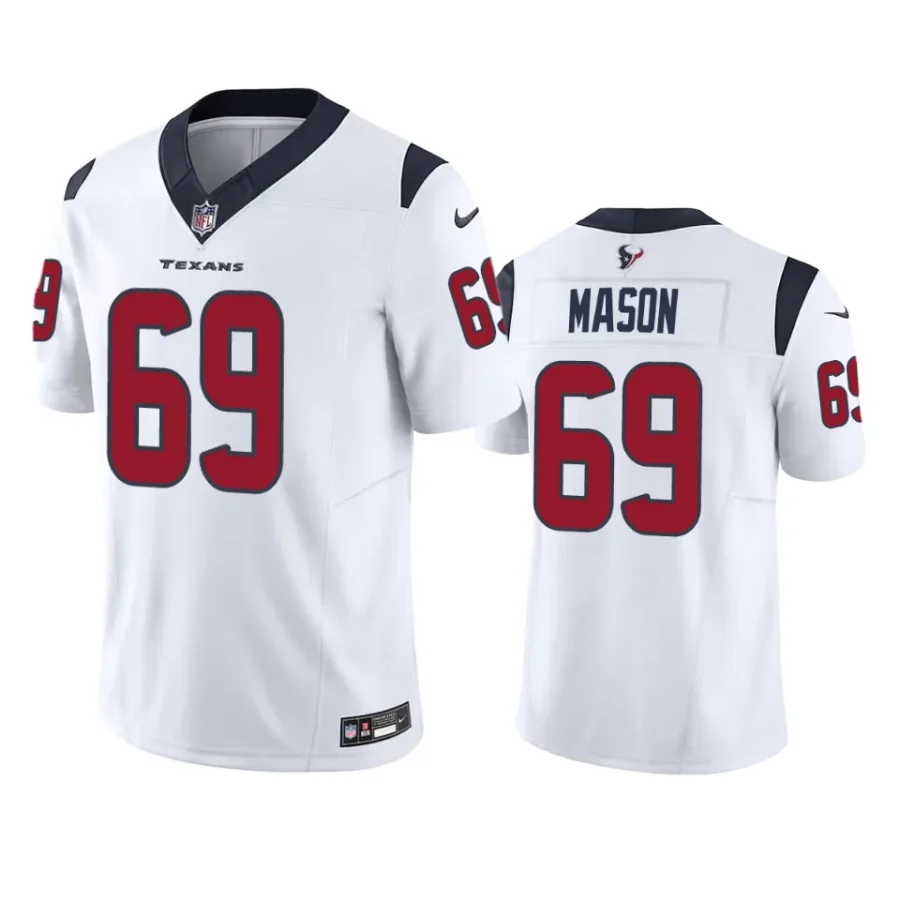 shaq mason texans white vapor f.u.s.e. limited jersey