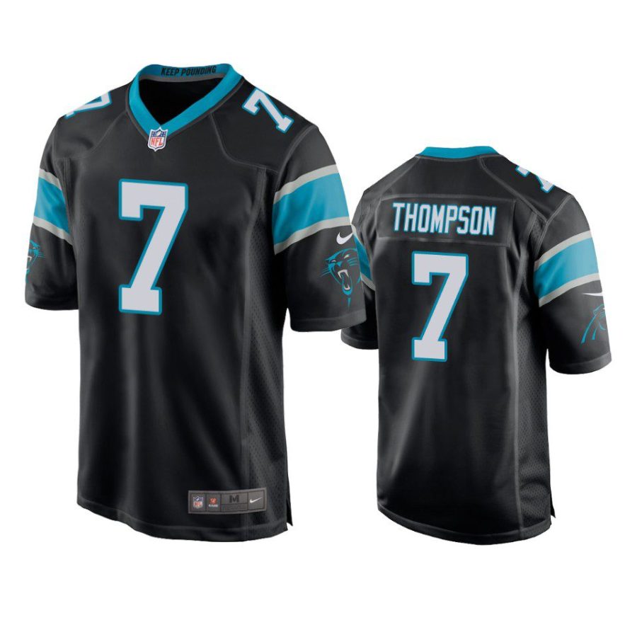 shaq thompson panthers black game jersey