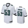 shaquille leonard eagles white game jersey