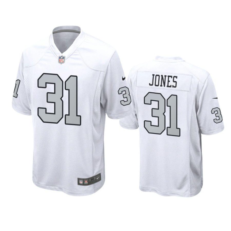 sidney jones raiders white alternate game jersey