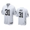 sidney jones raiders white game jersey