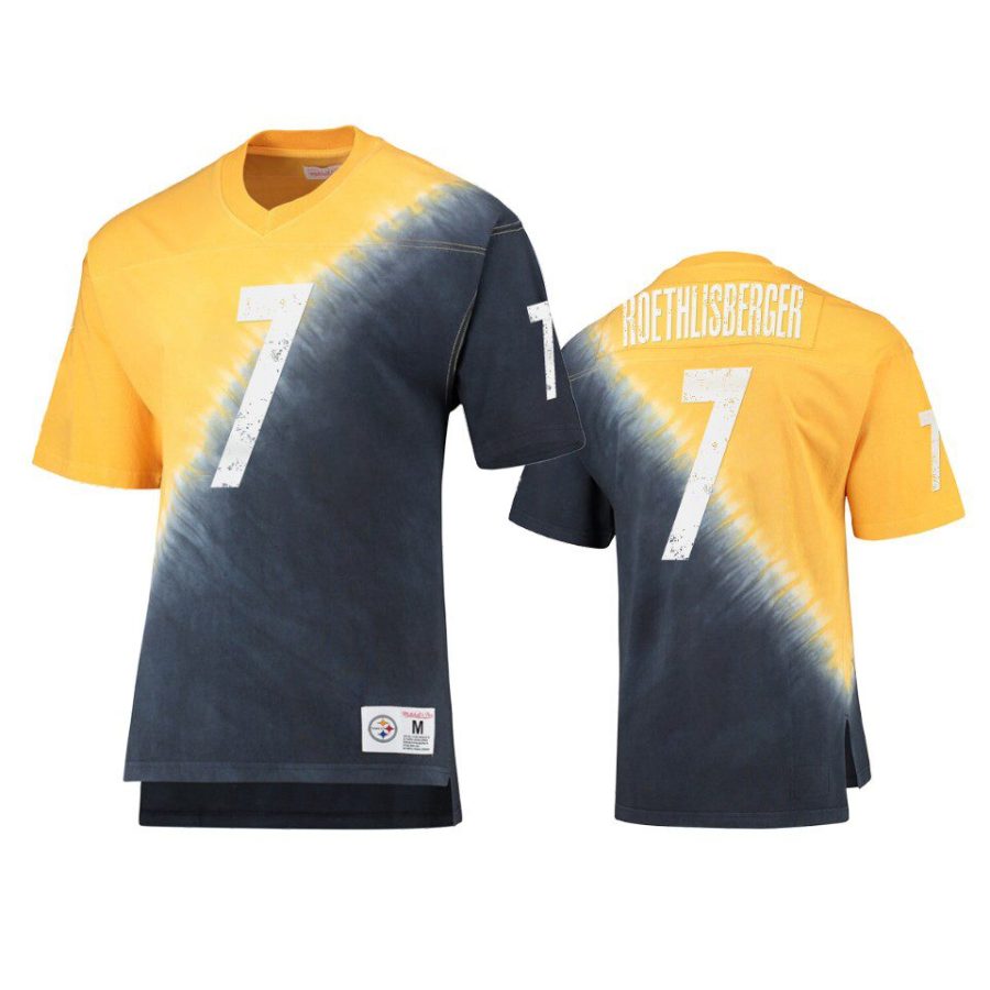 steelers ben roethlisberger black gold retro t shirt