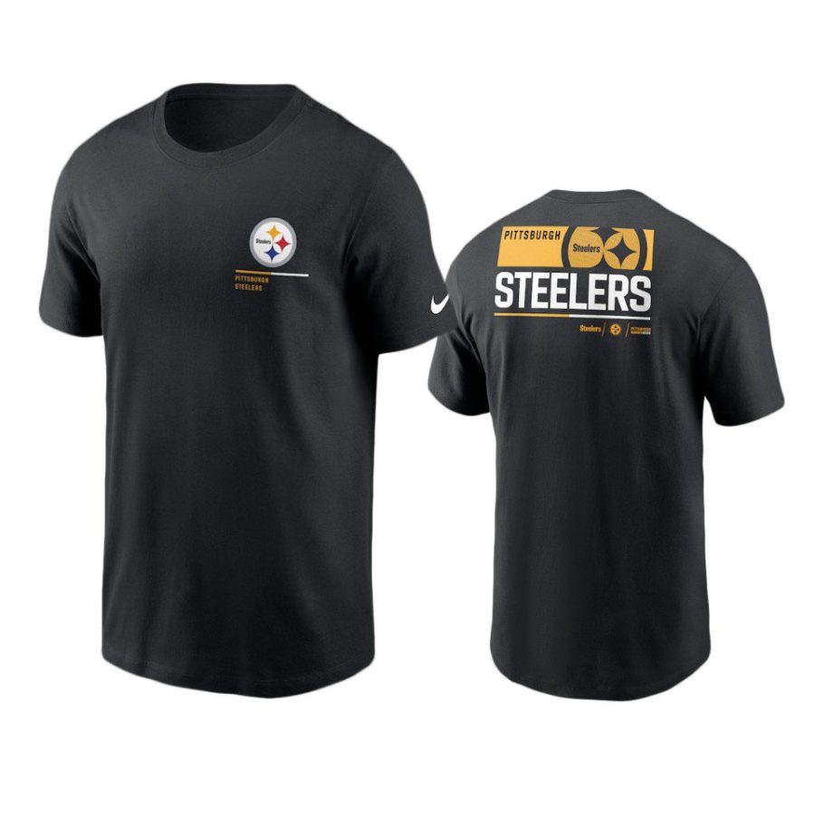 steelers black team incline t shirt