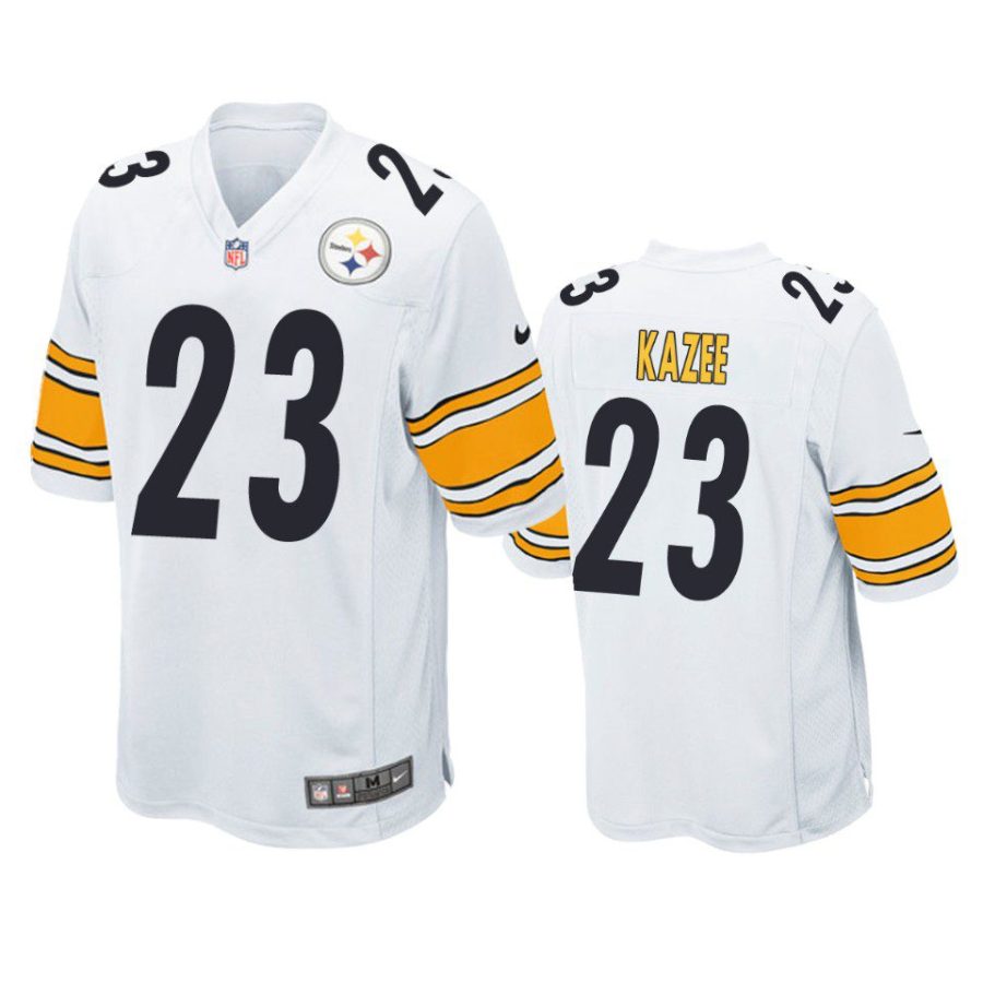 steelers damontae kazee game white jersey