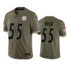 steelers devin bush olive limited 2022 salute to service jersey