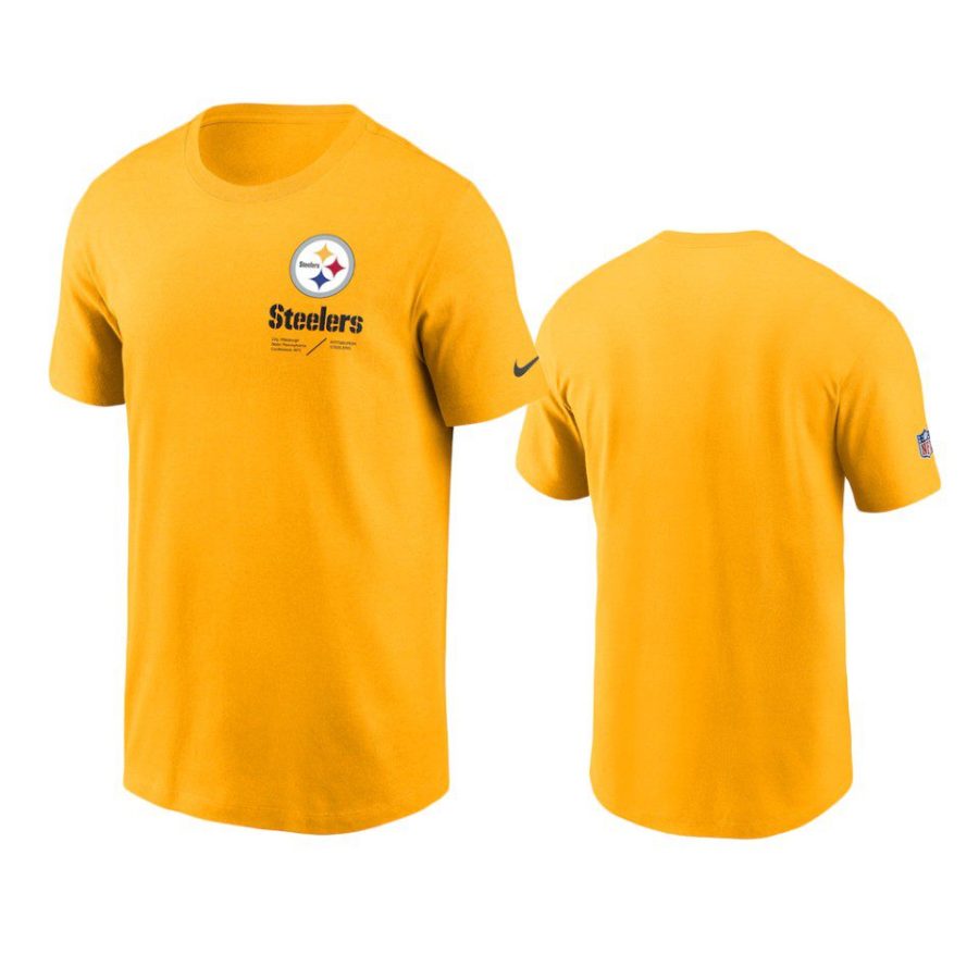 steelers gold infographic lock up t shirt