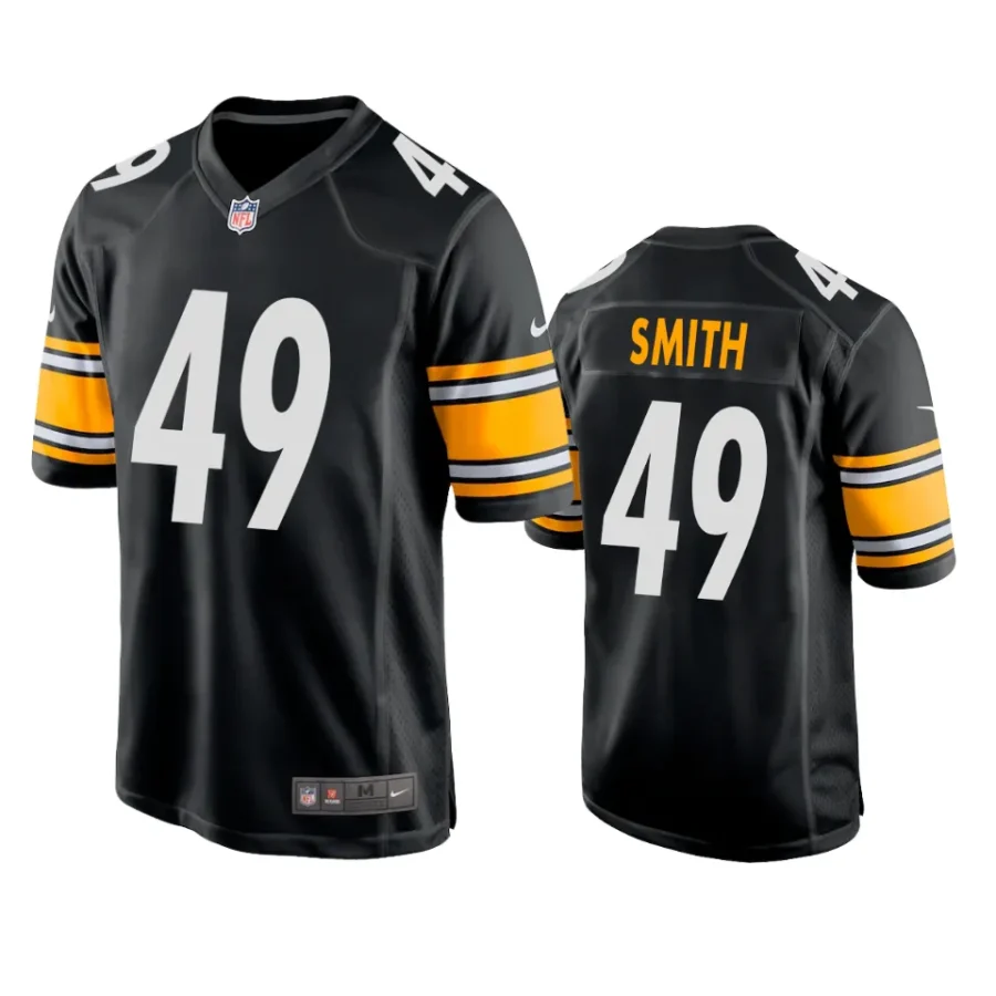 steelers jaylon smith game black jersey