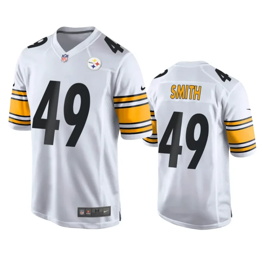 steelers jaylon smith game white jersey