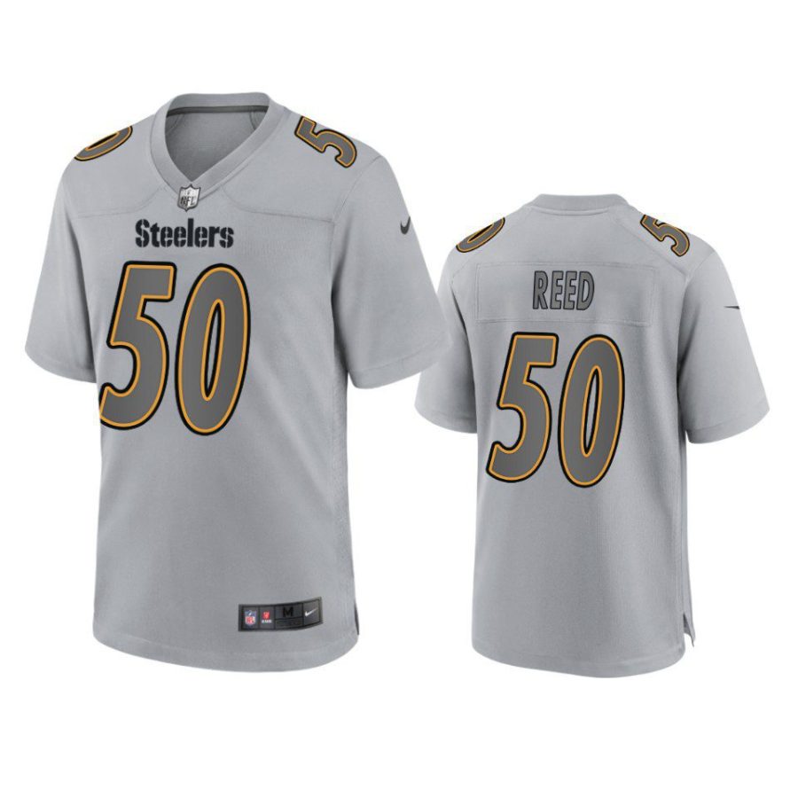 steelers malik reed atmosphere fashion game gray jersey