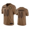 steelers mitchell trubisky limited 2023 salute to service brown jersey