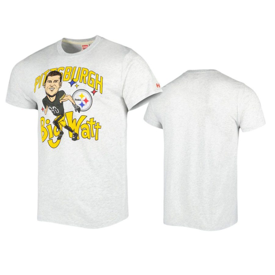 steelers t.j. watt ash caricature player homage t shirt