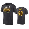 steelers t.j. watt charcoal 2021 nfl defensive player of the year t shirt