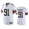 stephen weatherly browns jersey white vapor limited