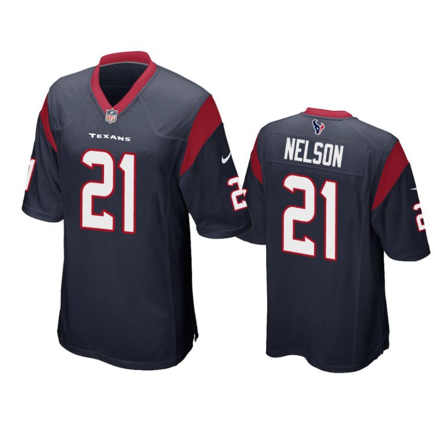 steven nelson texans game navy jersey