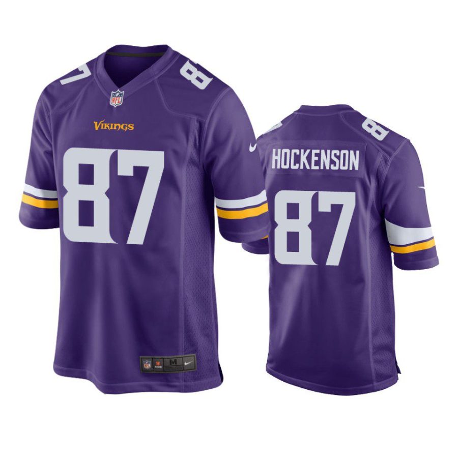 t.j. hockenson vikings purple game jersey