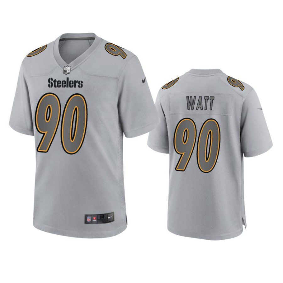 t.j. watt steelers gray atmosphere fashion game jersey